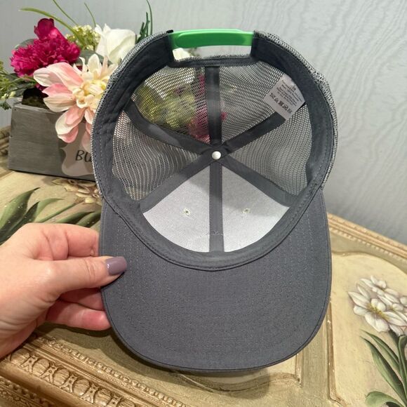 Dutch Bros Mesh Snap Back Trucker Cap Hat One Size Adjustable Gray Green - Picture 10 of 15